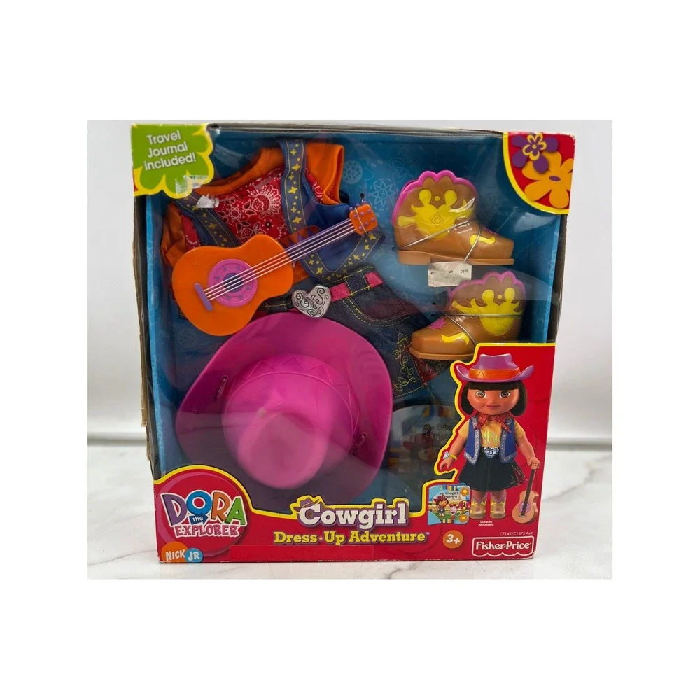Fisher Price Dora the Explorer Cowgirl Dress-Up Adventure Outfit Set C7142 NEW